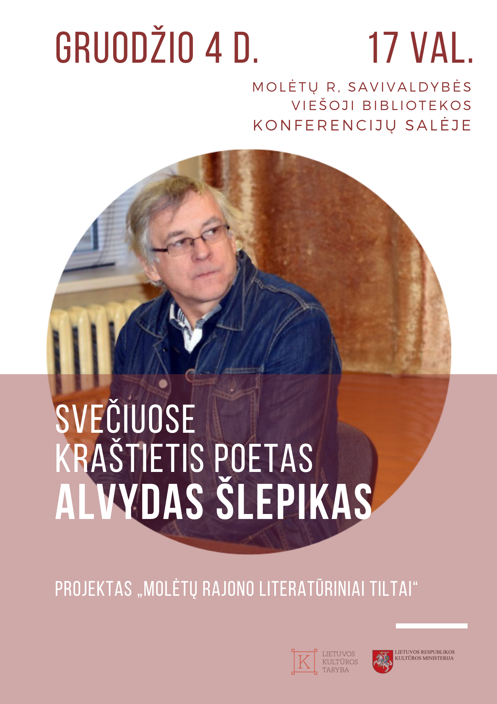 Susitikimas su poetu, rašytoju Alvydu Šlepiku