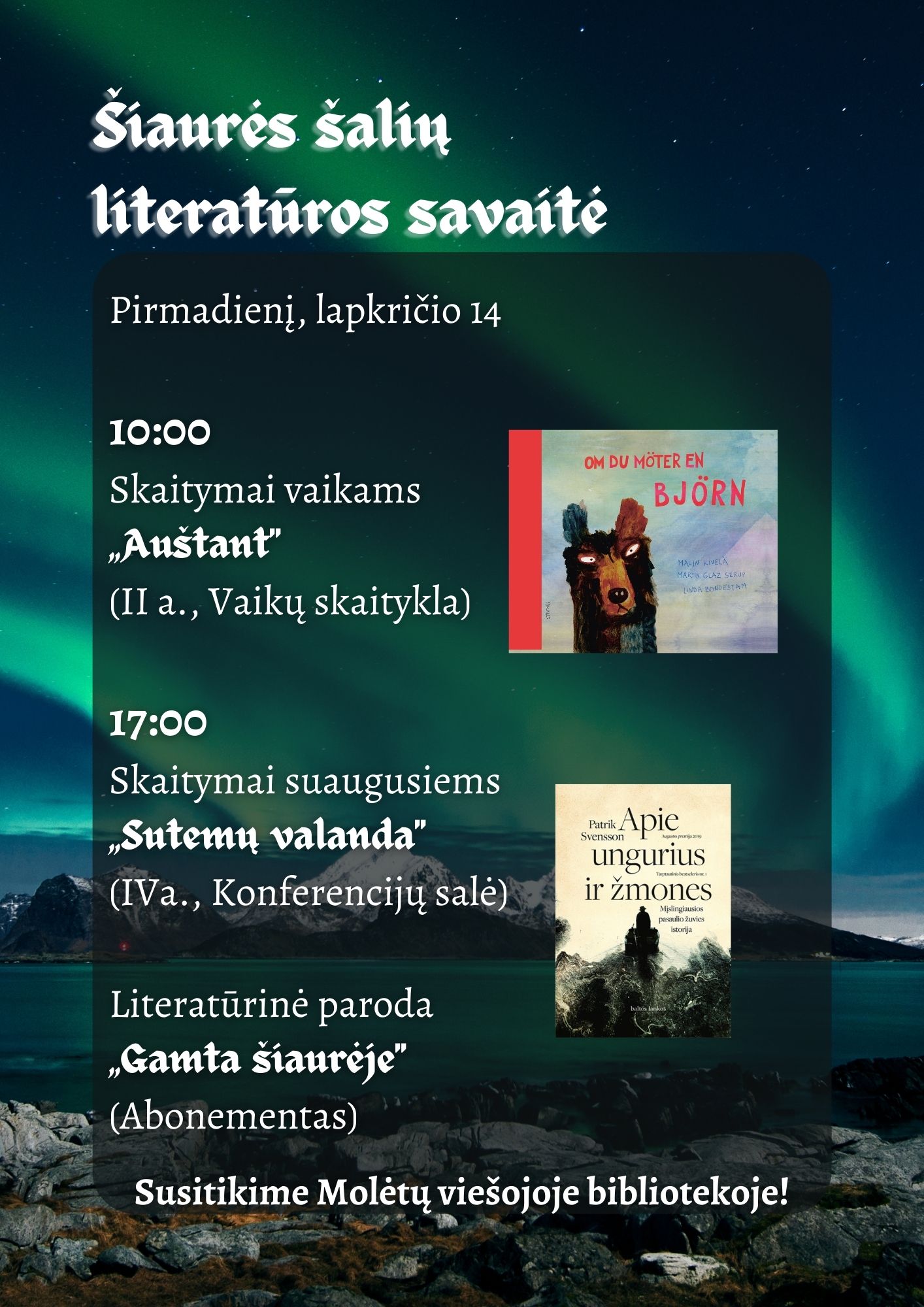 Šiaurės šalių literatūros savaitė 2022 „Gamta šiaurėje“