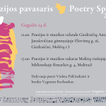 Poezijos pavasaris 2023. Dalyvauja poetė Violeta Palčinskaitė ir bardas Vygantas