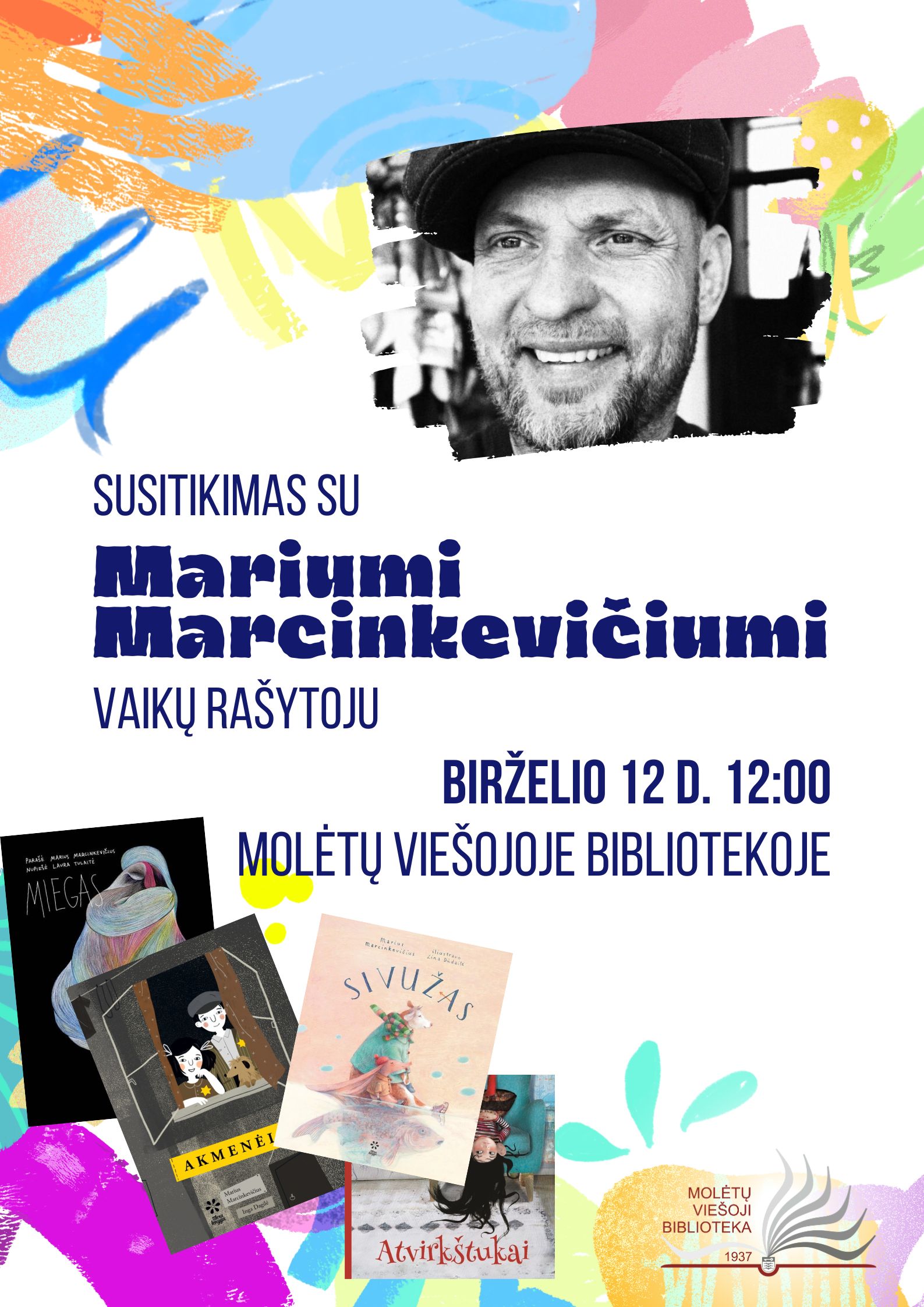 Susitikimas su vaikų rašytoju Mariumi Marcinkevičiumi
