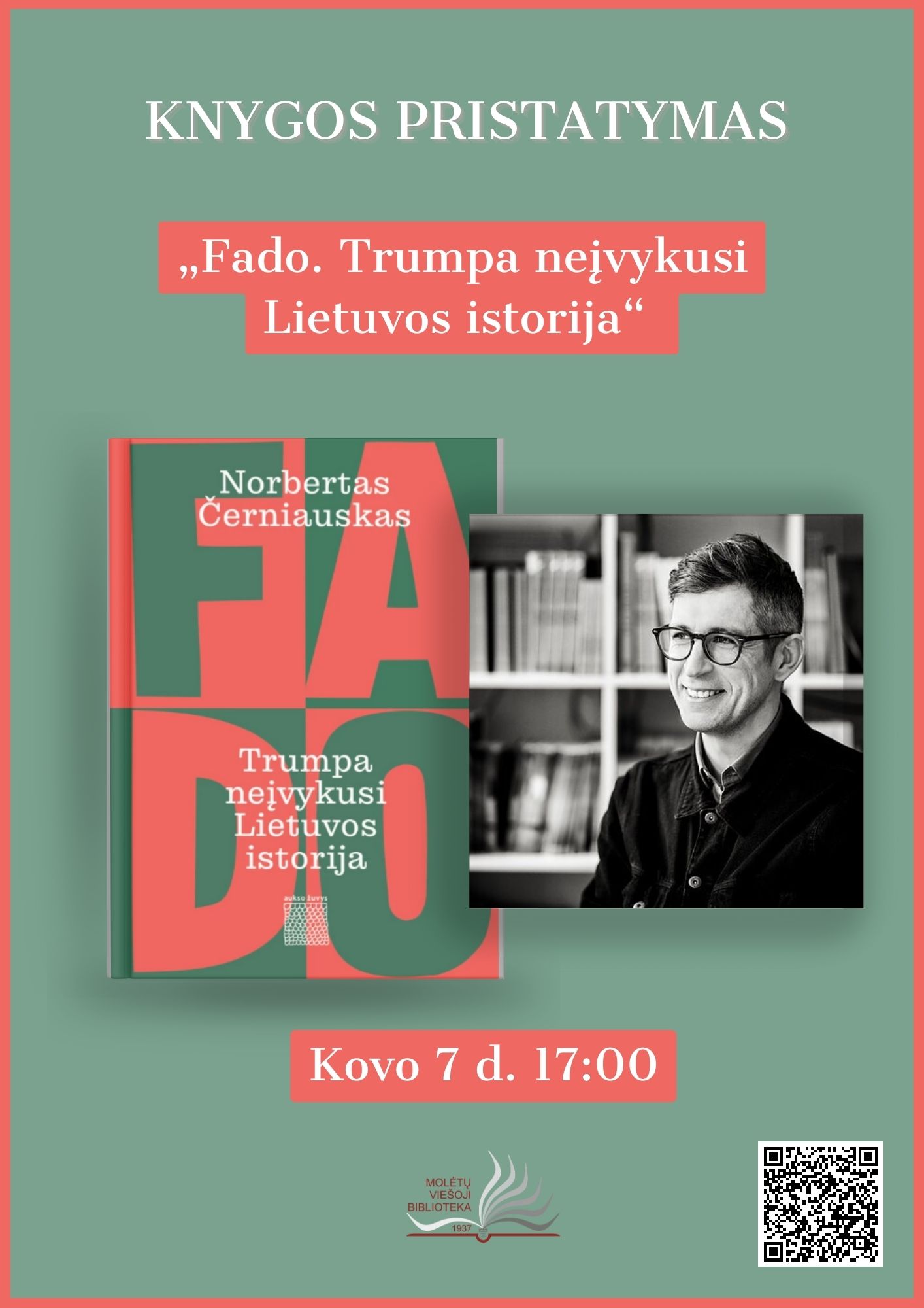 Norberto Černiausko naujos knygos pristatymas: „Fado. Trumpa neįvykusi Lietuvos istorija“